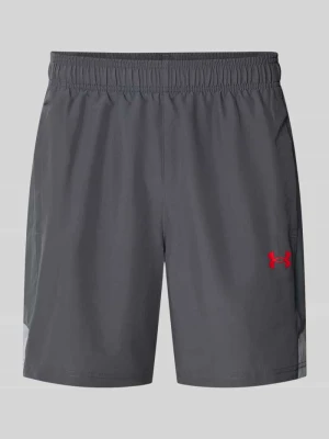 szorty sportowe o kroju regular fit z elastycznym pasem model 'UTILITY' Under Armour Antracytowy