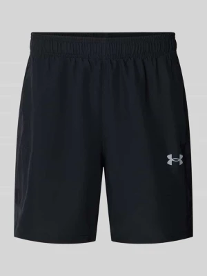 szorty sportowe o kroju regular fit z elastycznym pasem model 'UTILITY' Under Armour Czarny