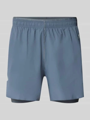 Szorty sportowe o kroju regular fit z nadrukiem z logo model 'ADI365/// 2i1 M' Adidas Antracytowy