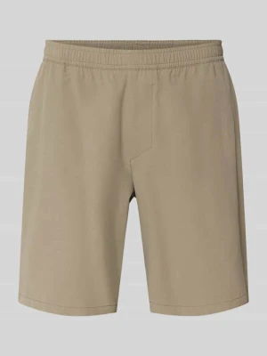 Szorty sportowe o kroju regular fit z nadrukiem z logo model 'TREVOL' BOSS Green