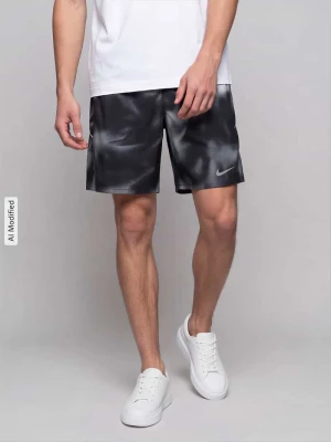 Szorty sportowe o kroju regular fit z technologia dri-fit model 'MILER' Nike Czarny