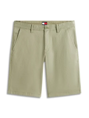 Szorty Tommy Jeans oliwkowy