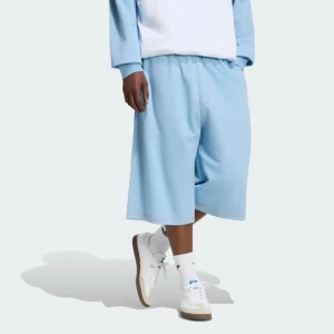 SZORTY TREFOIL ESSENTIALS MELANGE 14 INCH FRENCH TERRY Adidas Light Blue Mel