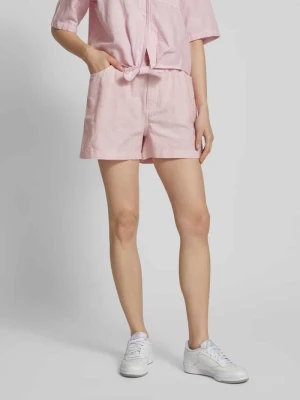 Szorty typu paperbag o kroju regular fit z mieszanki bawełny i lnu Tommy Jeans