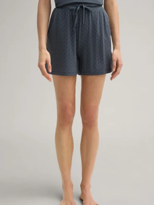 Szorty w antracytowym kolorze z chabrowym motywem Joop