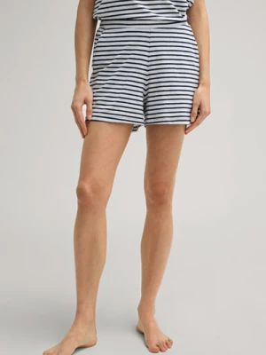 Szorty w kolorze biało-niebieskim w paski Joop