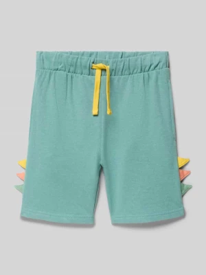 Szorty w kroju regular fit z ozdobną lamówką BLUE SEVEN