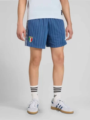 Szorty w trykotowym stylu o kroju loose fit z aplikacją FIGC adidas Originals