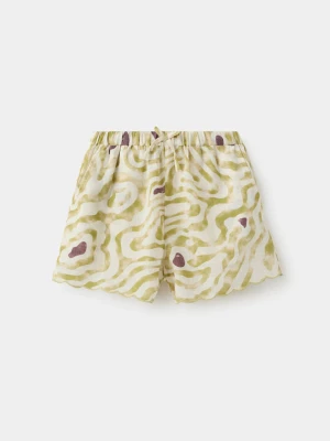 Szorty w zeberkę kremowy / écru - Dzieci - lata - MANGO KIDS