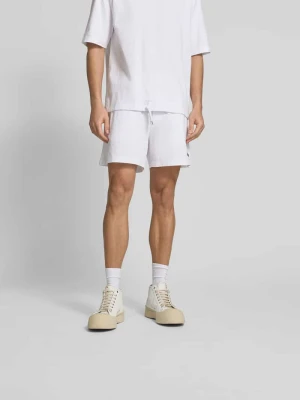Szorty z detal z logo Dsquared2 Biały
