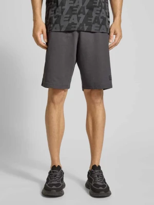 Szorty z detalem z logo EA7 Emporio Armani
