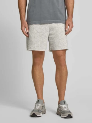 Szorty z dzianiny dresowej o kroju baggy fit z dodatkiem wiskozy model ‘EVONA’ American vintage