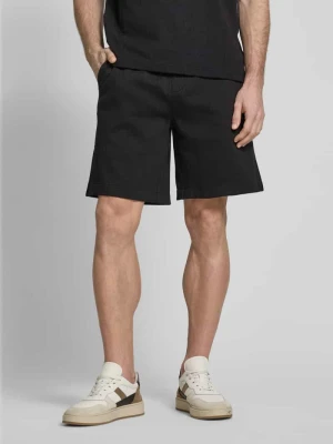 Szorty z dzianiny dresowej o kroju regular fit z detalem z logo CK Calvin Klein