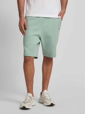 Szorty z dzianiny dresowej o kroju regular fit z elastycznym pasem model ‘Headlo’ BOSS Green