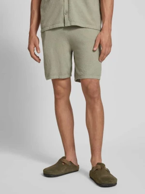 Szorty z dzianiny dresowej o kroju regular fit z fakturowanym wzorem model ‘FRANKIE’ Only & Sons