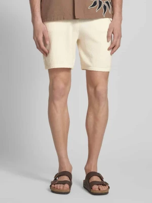 Szorty z dzianiny dresowej o kroju regular fit z fakturowanym wzorem model ‘FRANKIE’ Only & Sons