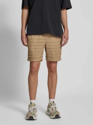 Szorty z dzianiny dresowej o kroju regular fit z fakturowanym wzorem model ‘TEL BRADDOCK’ Only & Sons