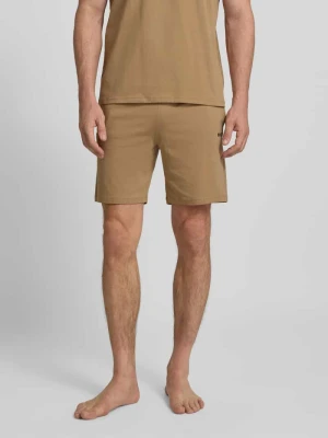 Szorty z dzianiny dresowej o kroju regular fit z mieszanki bawełny model ‘MIX&MATCH’ Boss