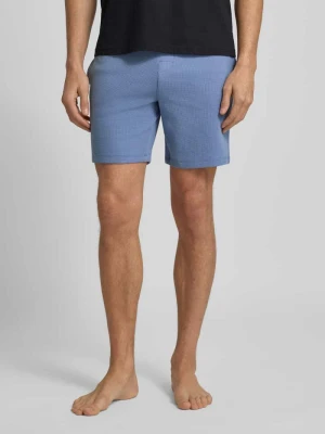 Szorty z dzianiny dresowej o kroju regular fit z mieszanki bawełny model ‘WAFFLE’ Boss