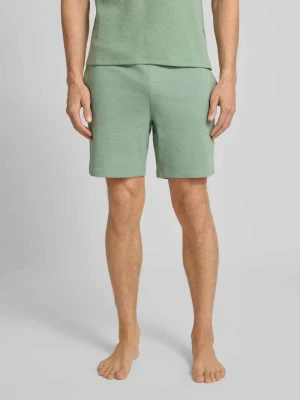 Szorty z dzianiny dresowej o kroju regular fit z mieszanki bawełny model ‘WAFFLE’ Boss