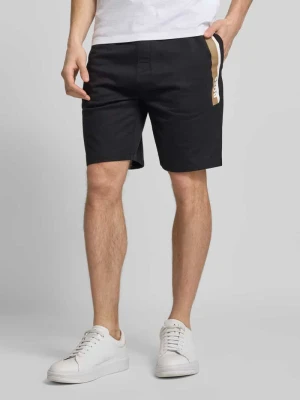 Szorty z dzianiny dresowej o kroju regular fit z nadrukiem z logo Boss