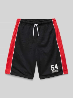 Szorty z dzianiny dresowej o kroju regular fit z nadrukiem z logo Champion