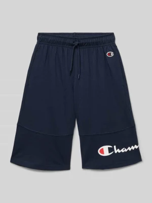 Szorty z dzianiny dresowej o kroju regular fit z nadrukiem z logo Champion