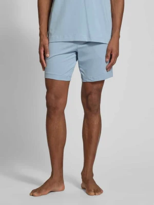 Szorty z dzianiny dresowej o kroju regular fit z nadrukiem z logo model ‘Laze’ HUGO