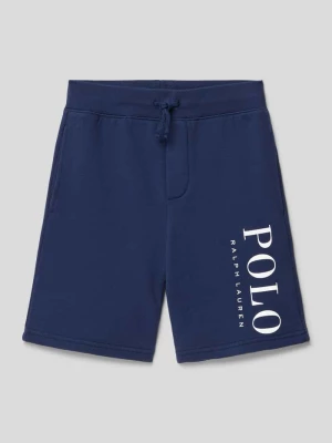 Szorty z dzianiny dresowej o kroju regular fit z nadrukiem z logo Polo Ralph Lauren Teens