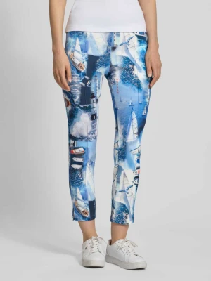 Szorty z dzianiny dresowej o kroju regular fit z wyhaftowanym logo Marc Cain