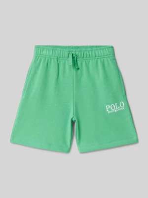 Szorty z dzianiny dresowej o kroju regular fit z wyhaftowanym logo Polo Ralph Lauren Kids