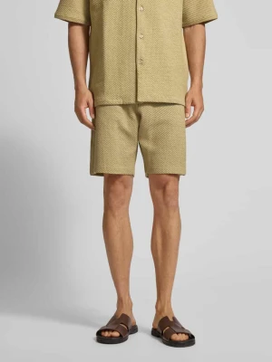Szorty z dzianiny dresowej o kroju relaxed fit z fakturowanym wzorem MCNEAL