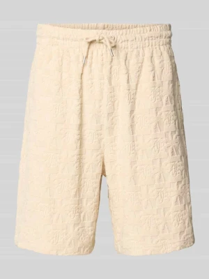 Szorty z dzianiny dresowej o kroju relaxed fit z froty model ‘Terry’ Karl Kani