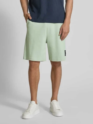 Szorty z dzianiny dresowej o kroju relaxed fit z mieszanki bawełny Tom Tailor Denim