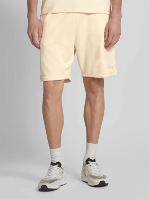 Szorty z dzianiny dresowej o kroju relaxed fit z wyhaftowanym logo REVIEW