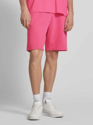 Szorty z dzianiny dresowej o kroju relaxed fit z wyhaftowanym logo REVIEW