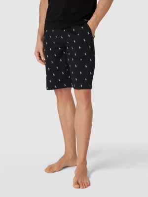 Szorty z dzianiny dresowej o kroju slim fit z nadrukiem z logo model ‘LIQUID’ Polo Ralph Lauren Underwear