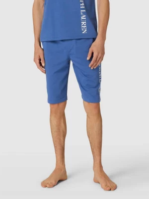 Szorty z dzianiny dresowej o kroju slim fit z nadrukiem z logo model ‘LOOPBACK’ Polo Ralph Lauren Underwear