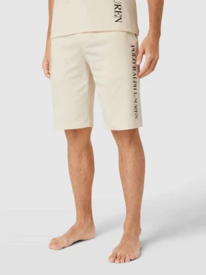 Szorty z dzianiny dresowej o kroju slim fit z wyhaftowanym logo model ‘LOOPBACK’ Polo Ralph Lauren Underwear
