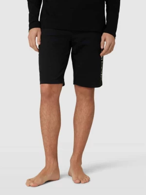 Szorty z dzianiny dresowej o kroju slim fit z wyhaftowanym logo model ‘LOOPBACK’ Polo Ralph Lauren Underwear