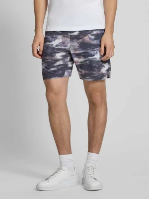 Szorty z dzianiny dresowej o luźnym kroju z nadrukiem z logo model ‘VENTUS’ EA7 Emporio Armani