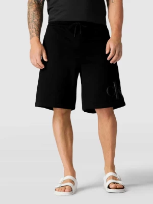 Szorty z dzianiny dresowej PLUS SIZE z nadrukiem z logo model ‘PLUS DYNAMIC’ Calvin Klein Jeans Plus