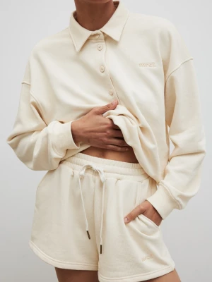 Szorty z dzianiny dresowej w kolorze BUTTER YELLOW - BREEZE Marsala