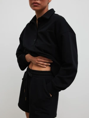 Zdjęcie produktu Szorty z dzianiny dresowej w kolorze TOTALLY BLACK - BREEZE-XS Marsala