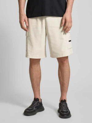 Szorty z dzianiny dresowej z elastycznym pasem EA7 Emporio Armani