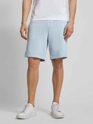 Szorty z dzianiny dresowej z nadrukiem z logo model ‘Nomario’ HUGO