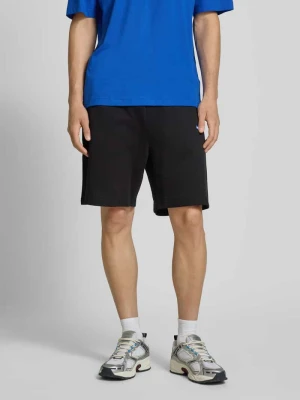 Szorty z dzianiny dresowej z naszywką z logo model ‘Nasensio’ Hugo Blue
