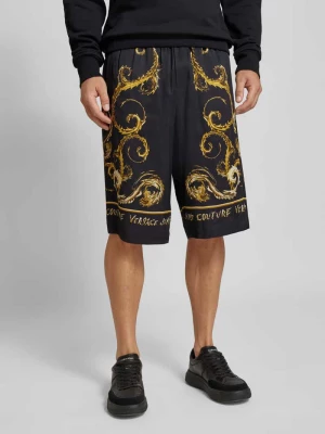 Szorty z dzianiny dresowej z wiskozy Versace Jeans Couture