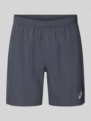 Szorty z elastycznym pasem i logo Asics Antracytowy