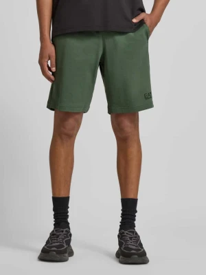 Szorty z elastycznym pasem i logo EA7 Emporio Armani
